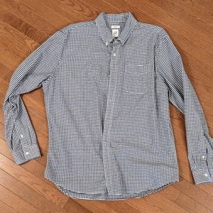 GAP - Oxford, Blue Gingham Button Down Shirt - Men's Size XL, Standard Fit